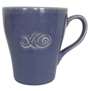Starbucks 2006 XO Motif Hugs And Kisses Periwinkle Blue Valentines Mug